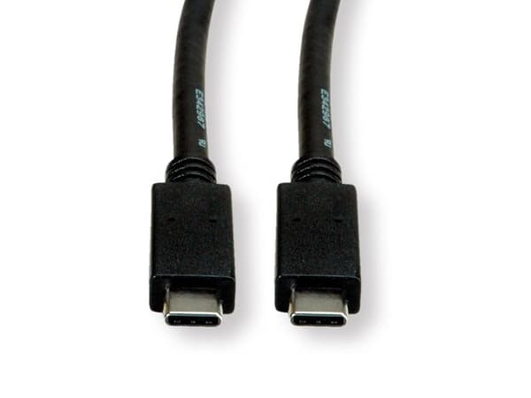 Secomp 11.44.9052, 0,5 m, USB C, USB C, USB 3.2 Gen 2 (3.1 Gen 2), 10 Gbit/s, Svart