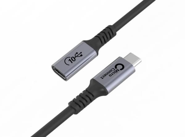 MicroConnect Premium - USB-forlengelseskabel - 24 pin USB-C (hann) til 24 pin USB-C (hunn) - USB 3.2 Gen 2x2 - 20 V - 5 A - 2 m - USB Power Delivery