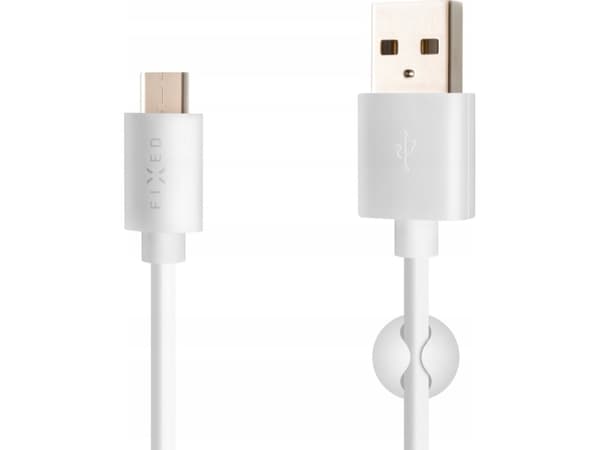 FIXED - USB-kabel - USB (hane) till 24 pin USB-C (hane) - USB 2.0 - 3 A - 2 m - up to 480 Mbps - vit