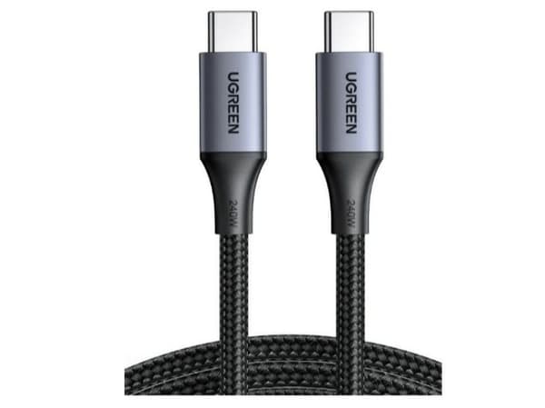 Ugreen 90440, 2 m, USB C, USB C, USB 2.0, Svart