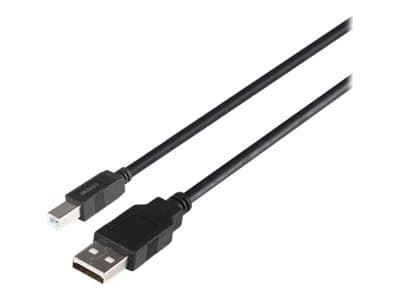 DELTACO - USB-kabel - USB (hane) till USB typ B (hane) - USB 2.0 - 1 m - svart