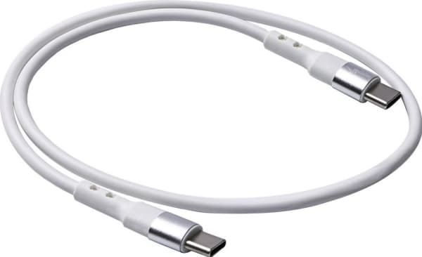 Akyga AK-USB-39 - USB-kabel - 24 pin USB-C (hane) till 24 pin USB-C (hane) - 20 V - 3 A - 50 cm - USB Power Delivery (60W) - vit