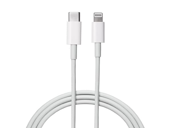 Akyga USB-kabel USB-C®-kontakt, Apple Lightning-kontakt 1 m Vit AK-USB-35