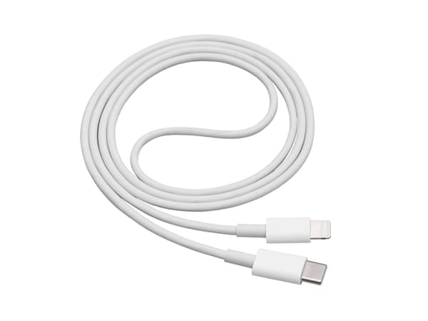 Akyga USB-kabel USB-C®-kontakt, Apple Lightning-kontakt 1 m Vit AK-USB-35