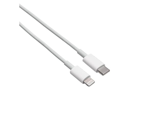 Akyga USB-kabel USB-C®-kontakt, Apple Lightning-kontakt 1 m Vit AK-USB-35