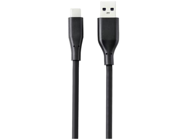 Renkforce RF-4995174, 1,5 m, USB A, USB C, USB 3.2 Gen 1 (3.1 Gen 1), 5 Gbit/s, Sort