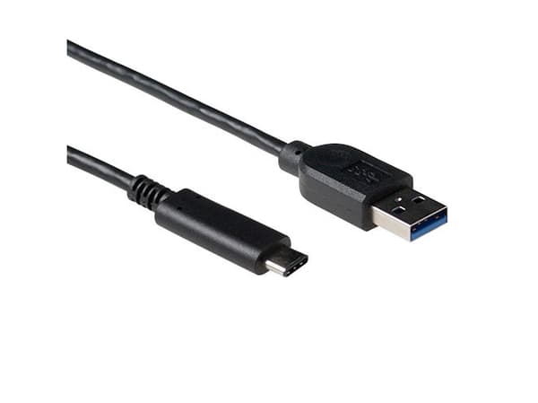 ACT AC7416 USB-kaapeli 1 m USB 3.2 Gen 1 (3.1 Gen 1) USB C USB A Zwart