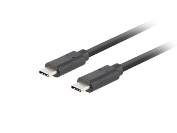 Lanberg - USB-kabel - 24 pin USB-C (hane) till 24 pin USB-C (hane) - USB 3.1 Gen 2 - 20 V - 5 A - 1.8 m - Stöd för Power Delivery 3.0, USB-strömförsö