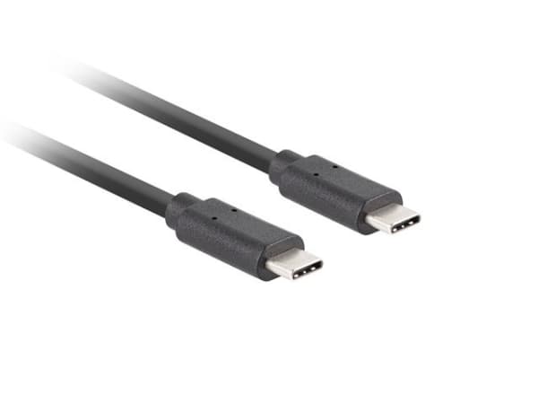 Lanberg - USB-kabel - 24 pin USB-C (hane) till 24 pin USB-C (hane) - USB 3.1 Gen 2 - 20 V - 5 A - 1.8 m - Stöd för Power Delivery 3.0, USB-strömförsö