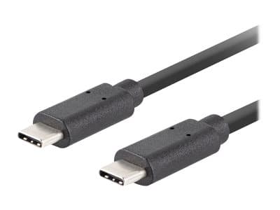 Lanberg - USB-kabel - 24 pin USB-C (hane) till 24 pin USB-C (hane) - USB 3.1 Gen 2 - 20 V - 5 A - 1.8 m - Stöd för Power Delivery 3.0, USB-strömförsö