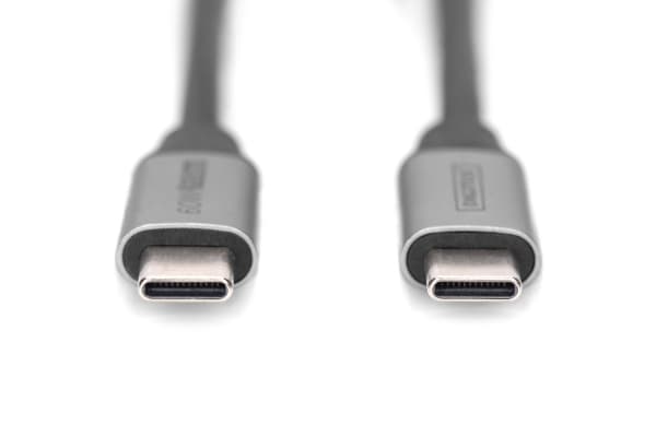 DIGITUS - USB-kontakt - 24 pin USB-C (hann) til 24 pin USB-C (hann) - 20 V - 3 A - 1 m - 4K-støtte - svart
