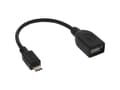 Miniatyrbild 1 av 4: InLine 31606, 0,15 m, USB A, Micro-USB B, Sortera