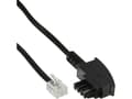 Miniatyrbild 3 av 3: InLine TAE-F - RJ11 6m, 6 m, TAE-F, RJ11, Sort, Hanstik, Hanstik