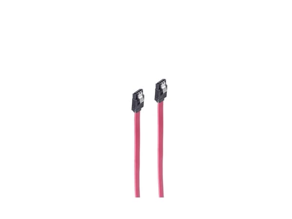 shiverpeaks BS78246-1.0, 1 m, SATA III, Hanstik/Hanstik, Röd, Lige, Lige