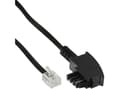 Miniatyrbild 3 av 3: InLine TAE-F - RJ11 3m, 3 m, TAE-F, RJ11, Sort, Hanstik, Hanstik