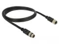 Miniatyrbild 3 av 4: Navilock - GPS-kabel - 6 pin M8 han til 6 pin M8 hun - 1 m - sort