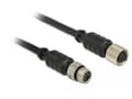 Miniatyrbild 4 av 4: Navilock - GPS-kabel - 6 pin M8 han til 6 pin M8 hun - 1 m - sort
