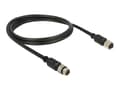 Miniatyrbild 2 av 4: Navilock - GPS-kabel - 6 pin M8 han til 6 pin M8 hun - 1 m - sort