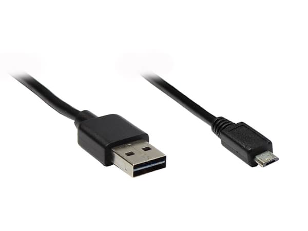 Alcasa USB 2.0 A/micro B, 2m, 2 m, USB A, Micro-USB B, USB 2.0, Hanstik/Hanstik, Lajittelu