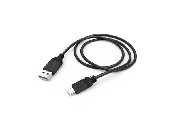 Hama "Basic" - USB-kabel - USB (M) til USB-C (M) - 75 cm - Svart - for Sony PlayStation 5 (00054461)