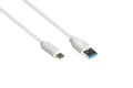 Miniatyrbild 1 av 3: Alcasa 2831-AC005W, 0,5 m, USB A, USB C, USB 3.2 Gen 2 (3.1 Gen 2), 10000 Mbit/s, Vit