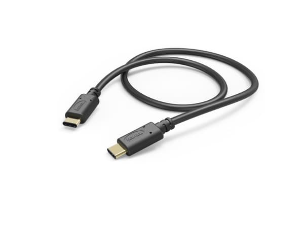 Hama lade-/datakabel, USB-C - USB-C, 1,5 m, svart (00187294)