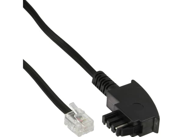 InLine 18920, 20 m, TAE-F, RJ11, Sortera, Hanstik, Hanstik