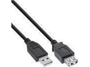 InLine 34602B, 2 m, USB A, USB A, USB 2.0, Svart