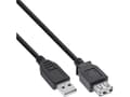 Miniatyrbild 1 av 3: InLine 34602B, 2 m, USB A, USB A, USB 2.0, Svart