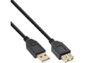 Miniatyrbild 3 av 3: InLine 34615S, 1,5 m, USB A, USB A, USB 2.0, Svart