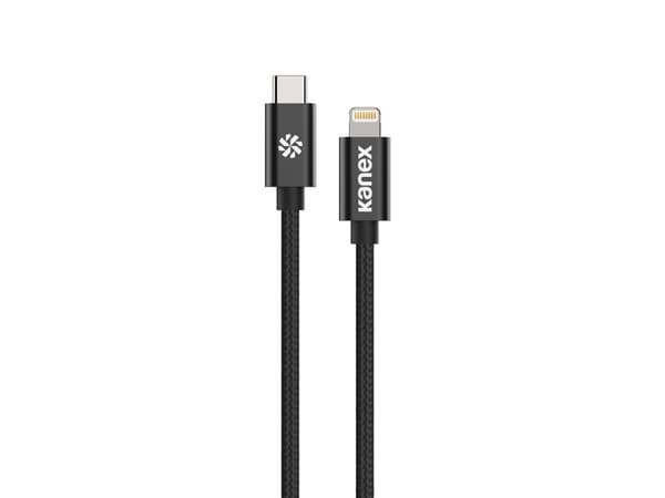 Kanex DuraBraid Premium - Lightning-kabel - 24 pin USB-C hann til Lightning hann - 1.2 m - gull - Power Delivery-støtte