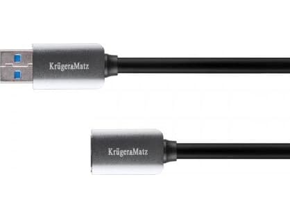 Kruger & Matz USB-A - USB-A USB cable 1 m Black (KM0336)