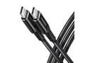 Pikkukuva 1 / 5: AXAGON BUCM-CM10AB USB-C zu USB-C 2.0 kaapeli, 1m, PD 60W, 3A, geflochten - musta