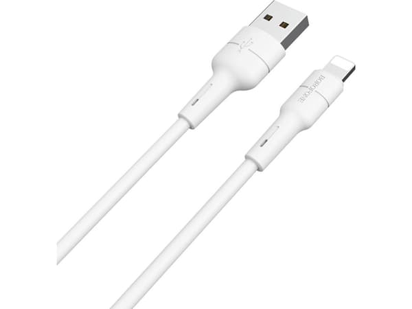 Borofone USB cable Borofone Cable BX30 Silicone 8-pin white 2.4A 1m