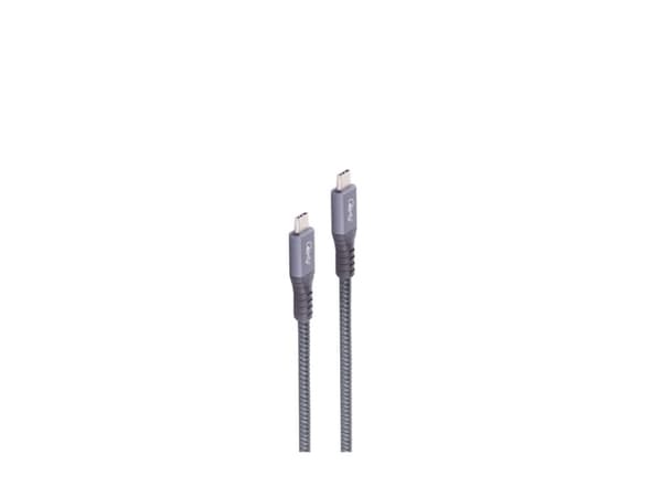 shiverpeaks BS13-67000, 0,25 m, USB C, USB C, USB4 Gen 3x2, 40 Gbit/s, Grå