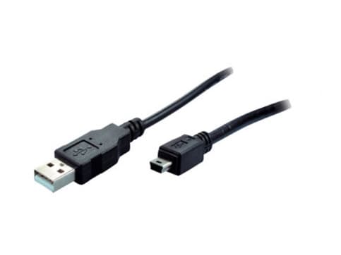 shiverpeaks BS77163, 3 m, USB A, Mini-USB B, USB 2.0, Hanstik/Hanstik, Sortera