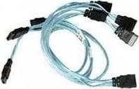Supermicro CBL-0190L - SATA-kabelsats - SATA (hona) till SATA (hona)