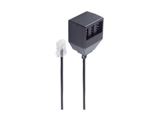 shiverpeaks BS71017-2, 0,2 m, RJ45, TAE NFN, Sort, Hanstik, Hunstik