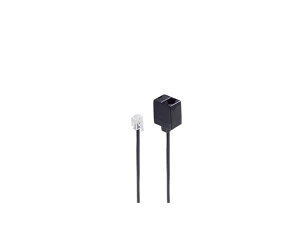 shiverpeaks BS70235, 15 m, RJ-11, RJ-11, Svart, Hankontakt, Honkontakt