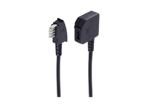 shiverpeaks BS70220-6/6, 10 m, TAE-N, TAE-N, Sort, Hanstik, Hanstik, Hanstik
