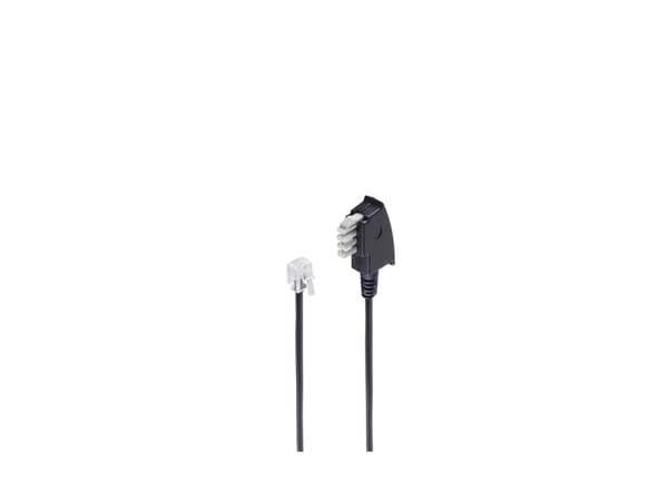 shiverpeaks BS70125-20, 20 m, TAE (N), RJ-11, Sort, Hankjønn, Hankjønn