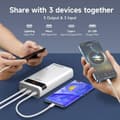 Pikkukuva 4 / 8: Powerbank 30000 mAh, lightning, USB-C, 2 x USB-A, Micro-Usb, quickcharge 3A