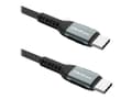 Miniatyrbild 1 av 5: Qoltec - USB-kabel - 24 pin USB-C (hane) till 24 pin USB-C (hane) - USB 2.0 - 20 V - 5 A - 1 m - svart