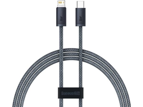 Baseus Dynamic, 1 m, Lightning, USB C, Uros, Uros, Harmaa