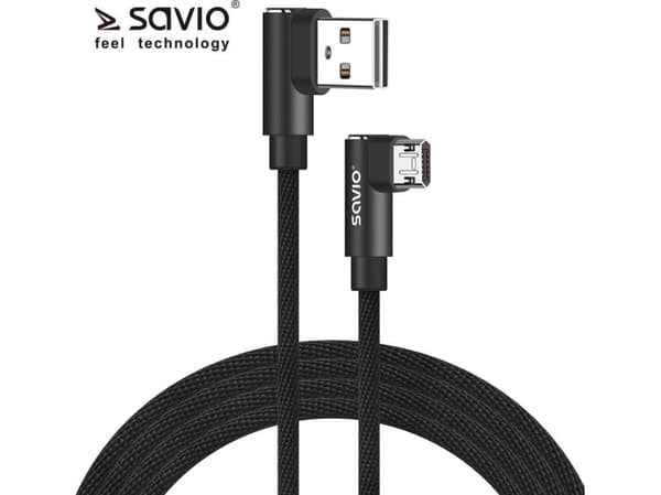USB cable Elmak Elmak Cable with double-sided USB connector CL-162 SAVIO 2m