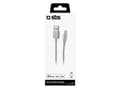 Miniatyrbilde 2 av 5: SBS TECABLEUSBIP589BS, 1 m, Lightning, USB A, Hankjønn, Hankjønn, Sølv