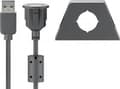 Miniatyrbild 2 av 3: goobay - USB-förlängningskabel - USB (hane) till USB (hona) - USB 2.0 - 1.2 m - svart