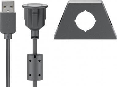 goobay - USB-förlängningskabel - USB (hane) till USB (hona) - USB 2.0 - 1.2 m - svart