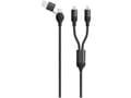 Miniatyrbild 2 av 2: 2GO 797365, 1,2 m, USB A/USB C, 2 x USB C, Sort