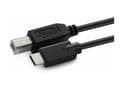 Miniatyrbild 2 av 5: MicroConnect - USB-kabel - 24 pin USB-C (hane) till USB typ B (hane) - USB 3.2 Gen 1 - 1.8 m - inomhus - svart